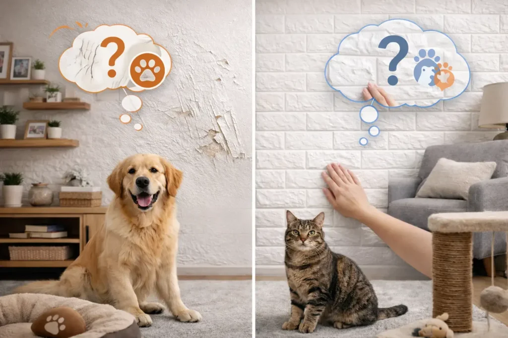 چرا انتخاب دیوارپوش فومی برای خانه‌های دارای حیوان خانگی اهمیت دارد؟