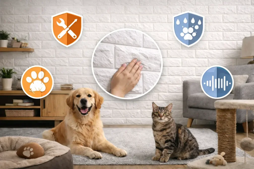 ویژگی های کلیدی دیوارپوش فومی مناسب برای خانه های دارای حیوان خانگی