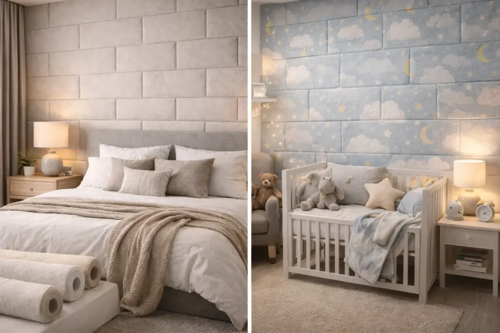 تاثیر کاربری اتاق خواب بر انتخاب نوع دیوارپوش فومی