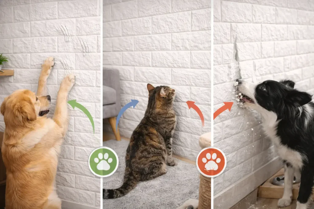 نوع حیوان خانگی و الگوی رفتاری او چگونه انتخاب دیوارپوش فومی را تعیین می کند