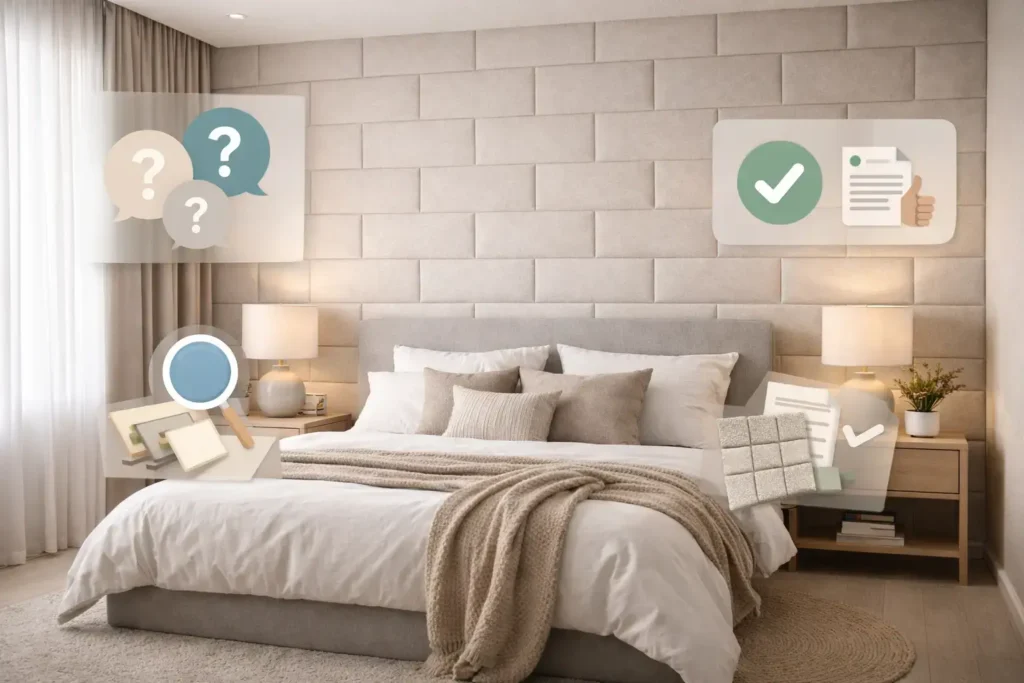 اشتباهات رایج در انتخاب دیوارپوش فومی اتاق خواب