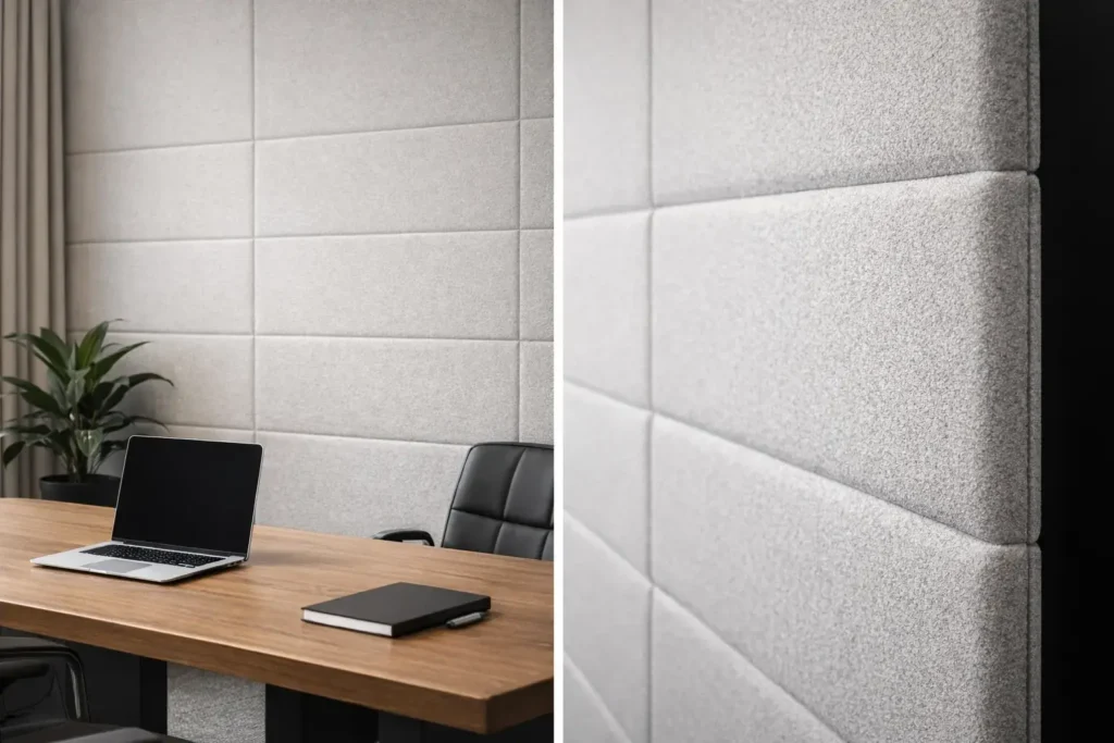 نکته دوم انتخاب ضخامت و تراکم مناسب دیوارپوش فومی در محیط اداری